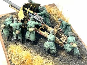 1/35ヴィネット作品「Scheunentor（納屋の戸）」ドイツ軍 Pak43/41 88cm対戦車砲　完成品 