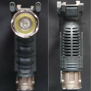 点灯OK！美品 ノーブランド海外製レプリカ SUREFIRE M910/M900タイプ LEDウェポングリップライト！SURE FIREリアル刻印！別売りCR123A×3本の画像5