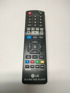 動作品 LG/エルジー AKB73895601 ブルーレイ DVD BD レコーダー テレビリモコン