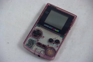 任天堂(nintendo)ゲームボーイカラー GAMEBOY Color CGB-001 クリアーパープル ゲーム起動しました。