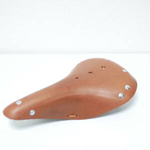  leather saddle leather made saddle Brown color brooks manner Manufacturers unknown unused goods 