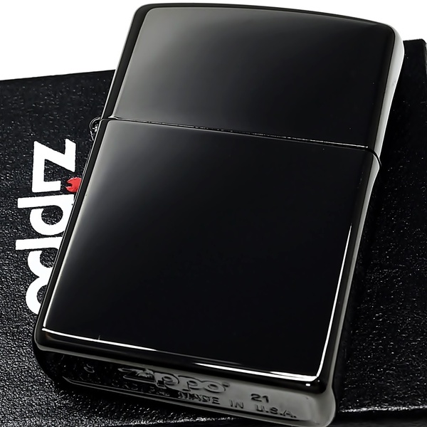 新品 ZIPPO PVD エボニー 漆黒のブラック ジッポー ライター シンプル