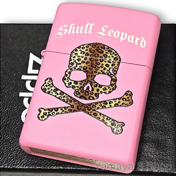 ZIPPO スカル レオパード ピンクマット ジッポー ライター