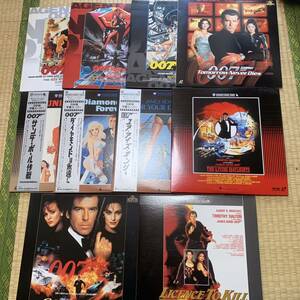 B820 laser disk 007 10本まとめ売り laser vision 洋画 ジェームズボンド James Bond golden eye 黄金銃を持つ男 レーザーディスク