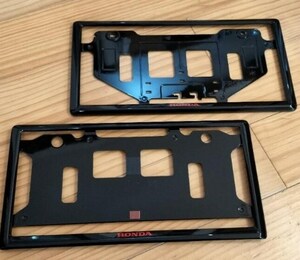 未使用 ホンダ 純正 ライセンスフレーム ベルリナブラック ヴェゼル N-BOX シビック等 ナンバープレート HONDA Genuine License frame BK