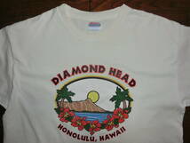 Hanes ダイヤモンドヘッド Hawaii DIAMONDHEAD 限定Tシャツ 白い 大きい 半袖Tシャツ 綿１００％ LL XL_画像2