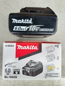 マキタ 2回充電 BL1860B 18V リチウムイオンバッテリー　6.0Ah 極美 箱有　makita 美品