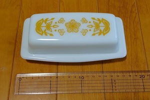 オールドパイレックス　Pyrex バターケース Golden Butterfly 超美品