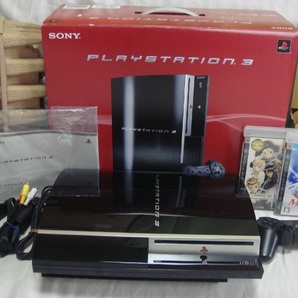 初期型PS3 60GB美品完品貴重な日本製！すぐ遊べるまとめてフルセットゲーム付保証あり動作確認済消毒済●封印静音1692プレイステーション３の画像2