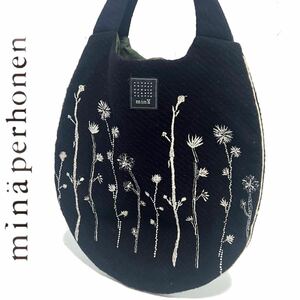 【送料無料】mina perhonen ミナペルホネン　noppara エッグバッグ　花柄　ハンドバッグ　レディース　カバン　鞄　柄　フラワー