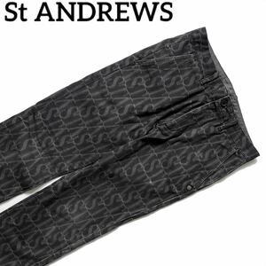 【送料無料】St ANDREWS セントアンドリュース　総柄　ゴルフパンツ　メンズ　ズボン　GOLF S