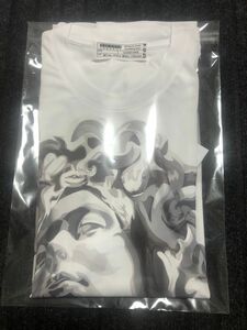 legenda made レジェンダメイド　半袖の白のプリントtシャツ　メンズのXL