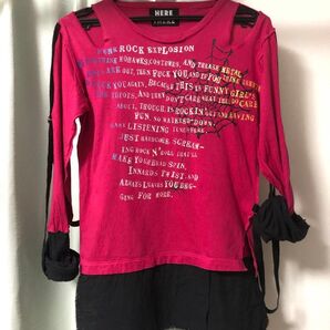 here there ヒアゼア ピンク tシャツ ロック パンク セクシー