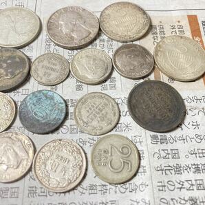 外国の銀貨 まとめて23枚セット 小型〜中型 アメリカ スイス ロシア カナダなど 希少 レアコイン 古銭 ヨーロッパ 海外の画像5