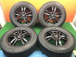 9r-198)冬 195/65R15 AUTOBACS NorthTrek N3i 8.5-9分山 6J+45 PCD100 5穴 プリウス30系等