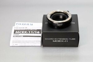 未使用【FUJIFILM】MCEX-11*マクロエクステンションチューブ*11mm*電子接点装備*AE/AF撮影可能