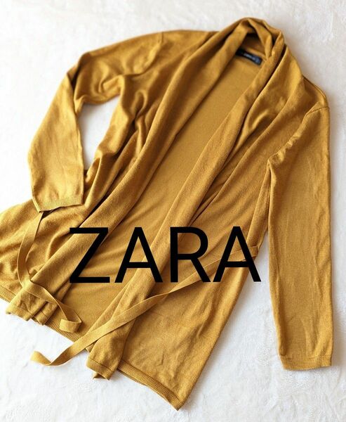 ZARA　ザラ　カーディガン　黄土色