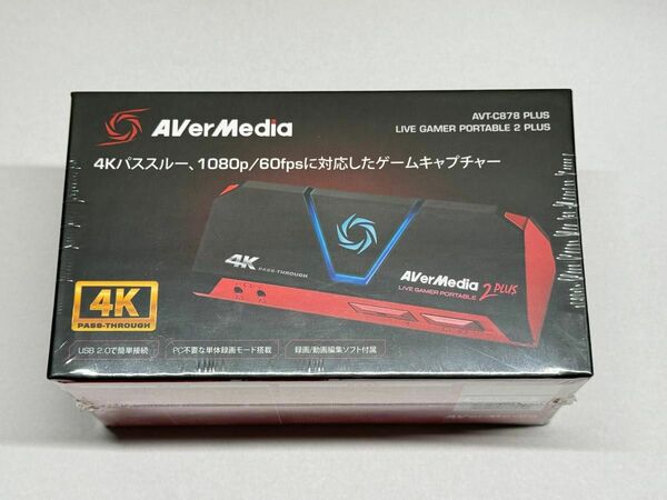 AVerMedia Live Gamer Portable 2 PLUS AVT-C878 PLUS 4Kパススルー対応DV478