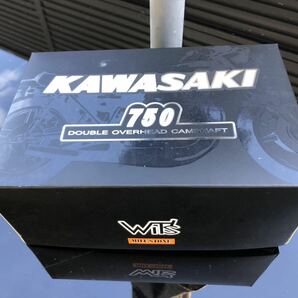 ★昭和とVANと おもちゃ★ Wit's MILE STONE KAWASAKI 750改 キャンディトーン イエロー グリーン  イエローボールカラー 1 / 12の画像10