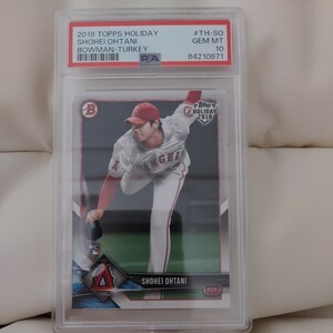 【35枚限定】鑑定済【PSA10】2018 大谷翔平 Topps Holiday Bowman-Turkey Shohei Ohtani 超稀少ターキーロゴ入り RC ルーキーカード