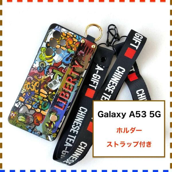 GalaxyA53 5G ケース ホルダー アメコミ ギャラクシー A53 5G