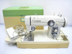 JANOME◆ ジャノメ ミシン TYPE M-105 フットペダル フットペダル ケース付き ジャンク扱い 昭和レトロ MODEL 680 NO.700299582