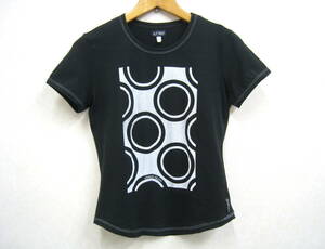 AJ ARMANI JEANS◆アルマーニジーンズ サークルプリント Tシャツ 半袖 カットソー レディース サイズ40