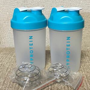 ☆送料無料☆ マイプロテイン 青シェイカー 400ml×2本の画像1