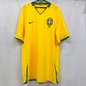 サッカー　ブラジル代表　XL 2008 ユニフォーム ホーム　NIKE ナイキ　イエロー　USED