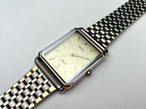 [Seiko] Dolce Quartz Watch Square Gold Dial Seiko Dolce (20240324Z2)