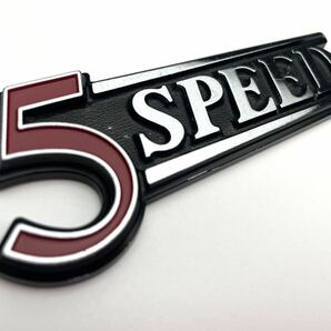 【当時物】日産純正 5SPEED エンブレム 510 610 ブルーバード サメブル スカイライン ハコスカ S30（20240317M2）