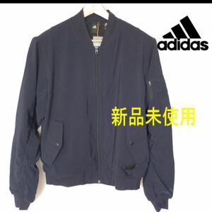 新品XL★アディダスadidas ID WIN ボンバージャケット/メンズジャンパー/裏フリース/レギュラーフィット/ネイビー/紺