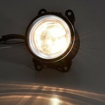 スズキ ワゴンR MH23S MH34S MH44Sホワイト LED ファイバー イカリング 付き H8 フォグランプ ガラスレンズ 新品_画像3