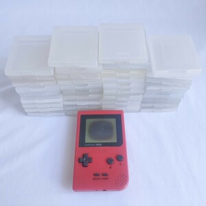 Nintendo ゲームボーイ 任天堂 GAMEBOY Pocket ニンテンドー ゲームボーイポケット MGB-001 赤 レッド 動作未確認 ジャンク おまけ付き