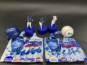 〓引退記念〓ペプシ PEPSI イチローボトルキャップ 51ヘルメット・ボール等 5点まとめ売り@MLB シアトルマリナーズ