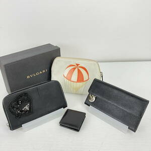 2402604-027 PRADA プラダ ナイロン/GUCCI グッチ/サルヴァトーレフェラガモ/ブルガリ 財布 ポーチ 等 おまとめ