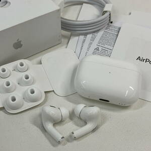 2401MON-002 Apple アップル Air Pods Pro 第2世代 MTJV3J/A 通電確認済 現状品