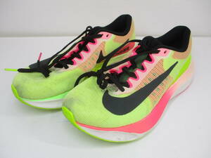 2402604-044 NIKE ナイキ ZOOM FLY5 ズームフライ5 Q8112-331 ランニングシューズ ペールグリーン×ブラック サイズ：25cm