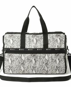 LeSportsac レスポートサック DELUXE LG WEEKENDER 4319 U275 クラシックパイソンアイボリー