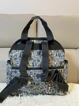 レスポートサック LeSportsac リュックサック DOUBLE TROUBLE BACKPACK 2442 U069 クラシックプーフォレスト タグ付き_画像3