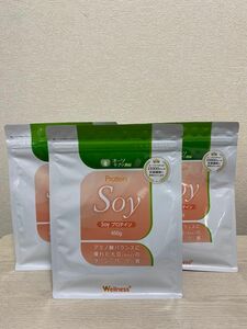 3個セット！オーソサプリ Soyプロテイン 450g