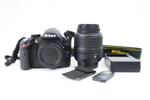 【通電OK】Nikon D3200 ニコン デジタル一眼カメラ レンズ AF-S NIKKOR 18-55ｍｍ 1：3.5-5.6Ｇ 撮影機器 趣味 020IFIIB73