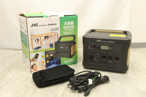 【ジャンク品】 JVC BN-RB10-C ジェーブイシー ポータブル電源 大容量1002Wｈ 定格出力1000Ｗ 防災 備え 災害 キャンプ 持運び 010IDDIA20