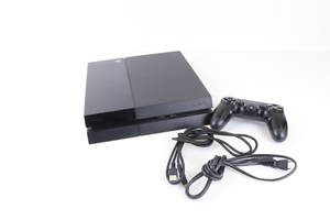 【通電OK】SONY PS4 CUH-1000A ソニー プレイステーション4 ブラックカラー 家庭用ゲーム機 本体 コントローラー コード 012IDCIA28