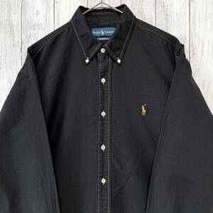 ラルフローレン Ralph Lauren 長袖シャツ メンズ ワンポイント コットン100% Lサイズ 5‐469