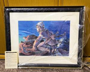 Art hand Auction 新品 限定品 レア★風の谷のナウシカ NAUSICA トルメキア戦没 王蟲 オウム 絵 絵画 額縁 箱有★スタジオジブリ 宮崎駿 二馬力 Nibariki, プラモデル, キャラクター, スタジオジブリ