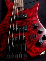 Ibanez EHB1505 SWL Stained Wine Red Low Gloss アイバニーズ 5弦ベース ヘッドレス マルチスケール_画像5