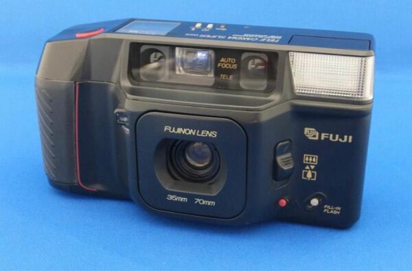FUJIFILM フジフイルム TELE CARDIA SUPER DATE ブラック 35mmコンパクトフィルムカメラ 