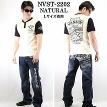 VANSON LEATHERS 【定価6900円＋税】 サーマルTEE NVST-2202 WHITE サイズ XL_画像2