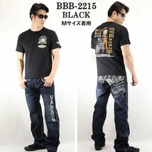 The BRAVE-MAN × BETTY BOOP ベティ ブープ 【定価￥7900＋税】 半袖TEE BBB-2215 BLACK サイズ M_画像2